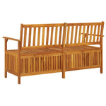 Storage Bench 148 cm Solid Wood Acacia 316743