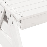Picnic Table for Kids White 88x122x58 cm Solid Wood Pine 832602