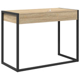 Desk with Storage Sonoma 100 x 50 x 75 cm Engineered Wood 886475