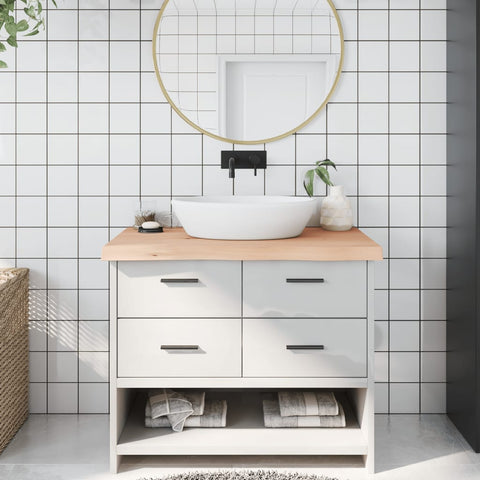 Bathroom Countertop 100x60x cm Untreated Solid Wood 3156040