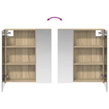 Bathroom Mirror Cabinet Sonoma Oak 60 x 14.5 x 70 cm 889057