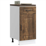 Kitchen Base Cabinet Kalmar Smoked Oak Engineered Wood 853472