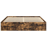 Bed Frame without Mattress Smoked Oak 180x200 cm Super King Super King Size 3203884