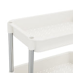 ZNTS 5-Tier Kitchen Trolley White 42x29x128 cm Iron and ABS 336332
