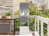 Garden Privacy Screen Sliver 32 x 150 cm Stainless steel 876396