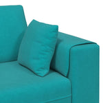 Velvet Sofa with Cushion Turquoise 208 cm Velvet 3335161
