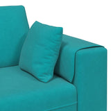 Velvet Sofa with Cushion Turquoise 208 cm Velvet 3335161