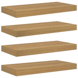 Wall Shelf 4 pcs Brown 50 x 23 x 4 cm Engineered Wood 42019946