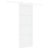 Sliding Door ORKDAL White 78 x 211 cm Solid Pine Wood 3333417