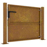 Garden Gate 100x100 cm Corten Steel 153263