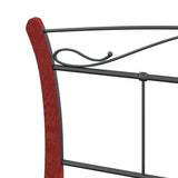 Bed Frame without Mattress Black Metal 120x200 cm 324878