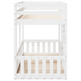 Bunk Bed White 80x200 cm Solid Wood Pine 3308587