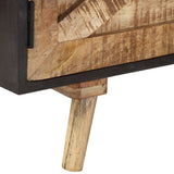 TV Cabinet 140x30x46 cm Rough Mango Wood and Solid Acacia Wood 338420