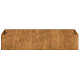 Planter Rusty 200x80x40 cm Weathering Steel 860758