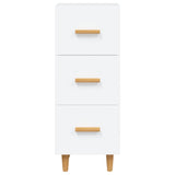 Sideboard White 34.5x34x90 cm Engineered Wood 812339