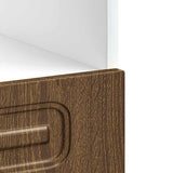 Oven Cabinet Kalmar Brown Oak Engineered Wood 853524