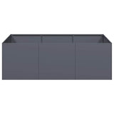 Planter Anthracite 120x80x40 cm Steel 860747