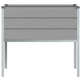 Planter Light Grey 100 x 45 x 90 cm Galvanised Steel 42018178