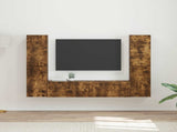 TV Cabinet Set 6 pcs Smoked Oak Engineered Wood 3409110