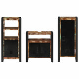Bathroom Furniture Set 3 pcs Multicolour Solid Reclaimed Wood 3305633
