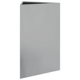 Garden Planters 2 pcs Triangular 50x43x75 cm Galvanized Steel 851182