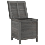 Garden Storage Box Anthracite 50x49x56.5 cm Solid Wood Fir 364750
