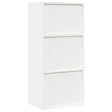 Storage Cabinet 2 pcs White 60 x 40 x 130 cm Steel Lockable 3438692