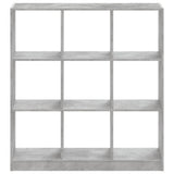 Bookcase Concrete Grey 102x32x108 cm Engineered Wood 3307840