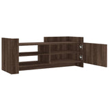 TV Cabinet Brown Oak 100x35x40 cm Engineered Wood 848380