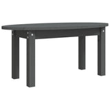 Coffee Table Grey 80x40x35 cm Solid Wood Pine 822349