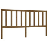 Bed Headboard Honey Brown 206x4x100 cm Solid Wood Pine 817763