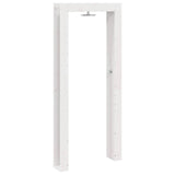 Outdoor Shower 226 cm Solid Pine Wood and Stainless Steel White 886337