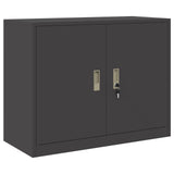 Storage Cabinet Black 90 x 40 x 70 cm Steel 891634