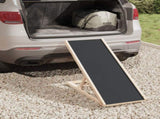 Dog Ramp Grey 100x40 cm Solid Wood Fir 172417