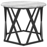 Nesting Side Table 3 pcs Grey Sonoma Engineered Wood and Steel 868258