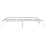 ZNTS Metal Bed Frame without Mattress White 180x200cm 350917