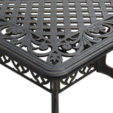 ZNTS 5 Piece Garden Dining Set Bronze Cast Aluminium 3216308