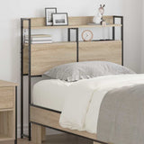 Headboard with Shelf Sonoma oak 75 cm Engineered wood 859666