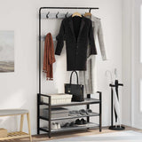 Coat Rack Grey Sonoma 95 x 34 x 184 cm Engineered wood 879962
