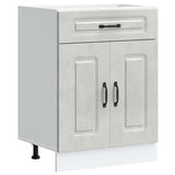 Kitchen Base Cabinet Kalmar Concrete Grey Engineered Wood 853491