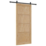 Sliding Door ORKDAL Natural 86 x 198.5 cm Solid Pine Wood 3445600