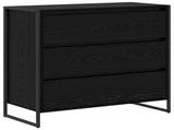 Sideboard Black Oak 79 x 36 x 75.5 cm Engineered Wood 886594
