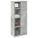 Bathroom Cabinet with Roll Holder Concrete Grey 39x22x90 cm 858527