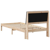 Bed Frame with Headboard Brown 90 x 200 cm Solid Pine Wood 878917
