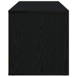 TV Cabinet Black Oak 120x34x37 cm Engineered Wood 862474