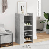 Shoe Cabinet Concrete Grey 52x37.5x100 cm Engineered Wood 848447