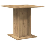 Dining Table Artisan Oak 80x80x75 cm Engineered Wood 855811