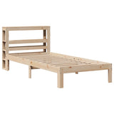 Bed Frame with Headboard without Mattress 75x190 cm Small Single 3306031