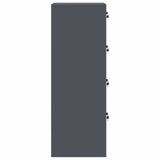 File Cabinet with Drawer 2 pcs Anthracite 44 x 50 x 139 cm 3406156