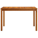 Garden Table Natural Wood Solid Acacia Wood Medium Durable 319718